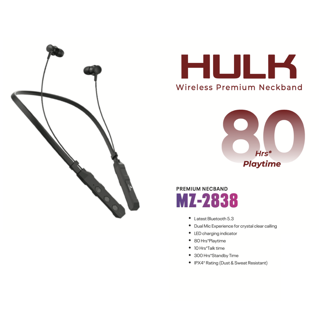Makzee Hulk Neckband 80 Hrs Palytime