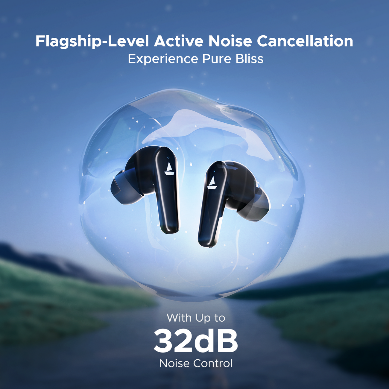 Boat Airdopes 131 Elite ANC up to 32dB, Transparency Mode, 60 Hours Playback