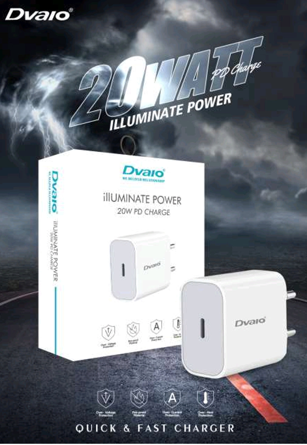 Dvaio 20W PD Charger-DVCH47-Type C-Dock