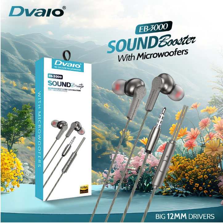 Dvaio EB-3000 Metallic color earphones