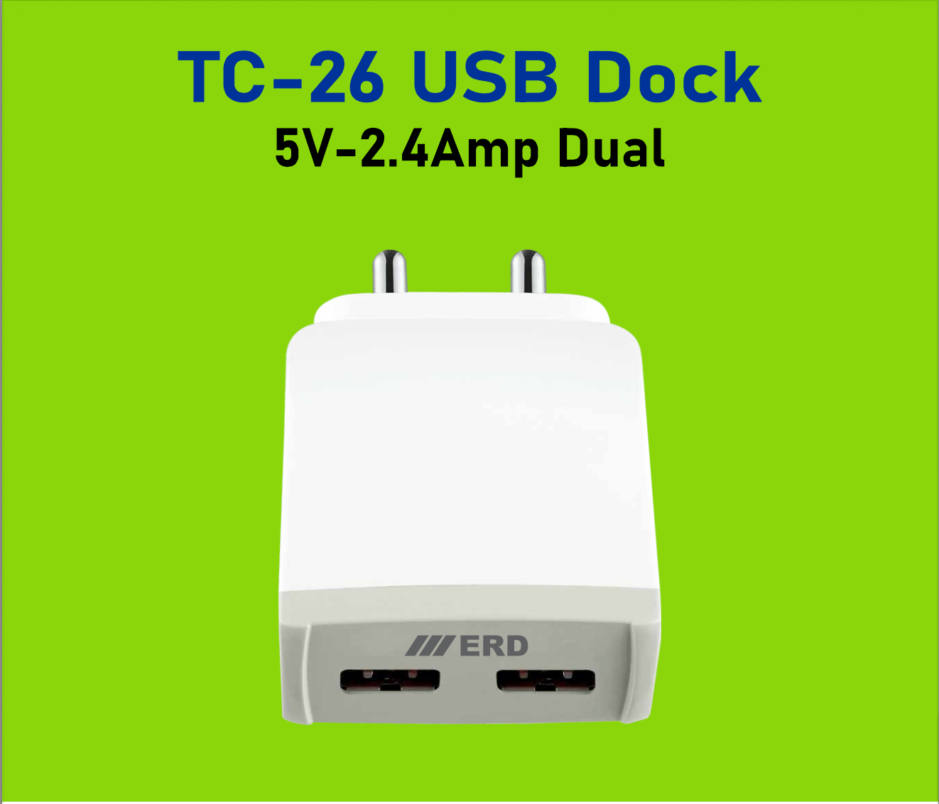 ERD TC-26/TC-272 12W DUAL USB Charger (Dock Only)