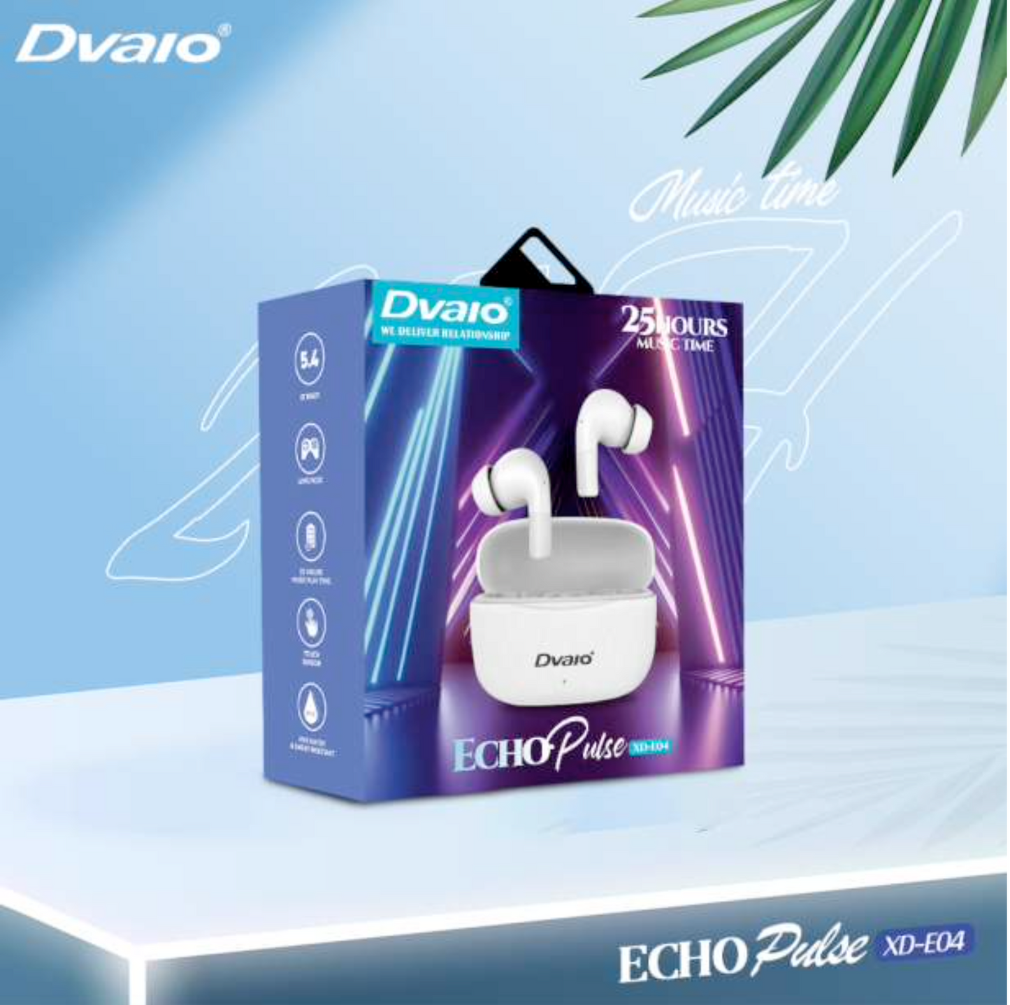 Dvaio E04 TWS Echo Pulse with 25Hrs Playtime