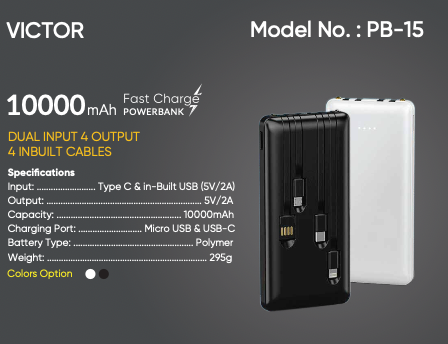 VISMAC 10000MAH POWER BANK