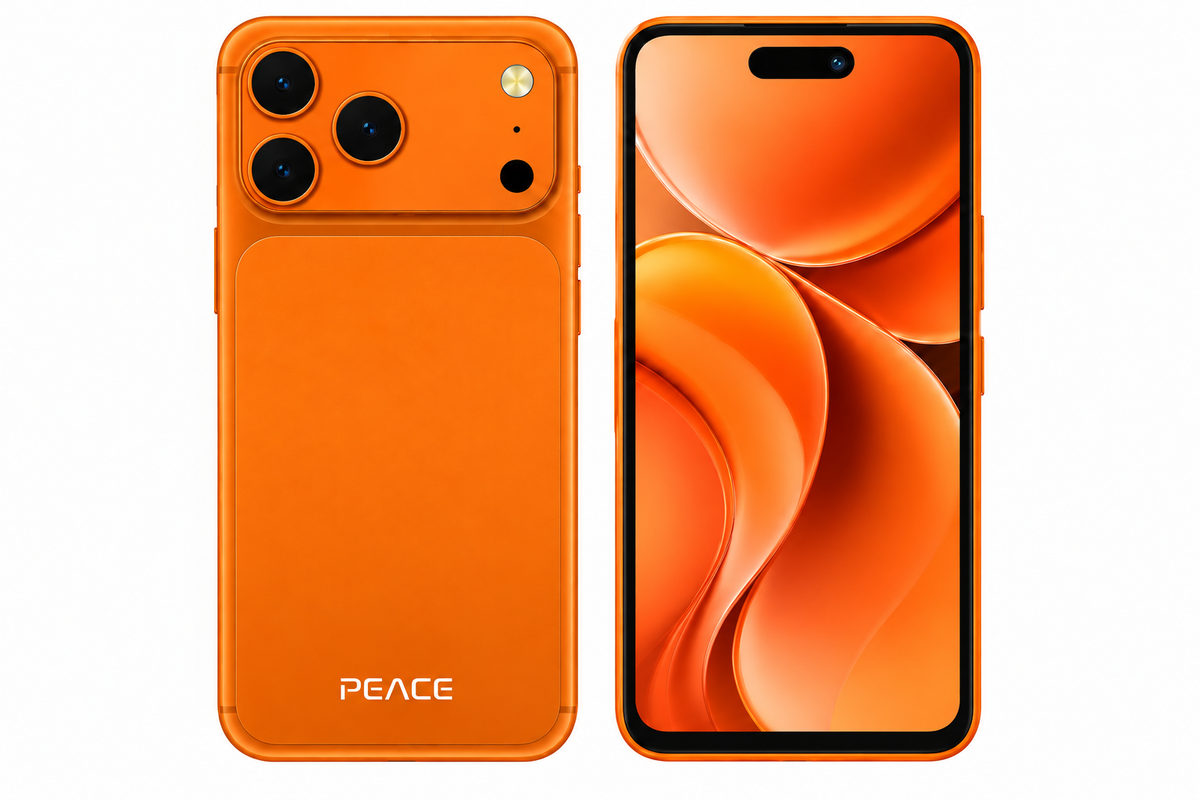Peace i18 Pro Orange | 6GB RAM + 128GB Storage | 6.61" Display | 5000 mAh Battery | 20MP Rear Camera | 8MP Front Camera