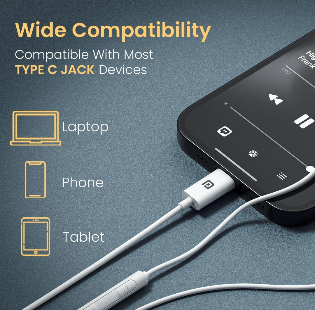 Portronics Conch Kappa C in Ear Type C Wired Earphones