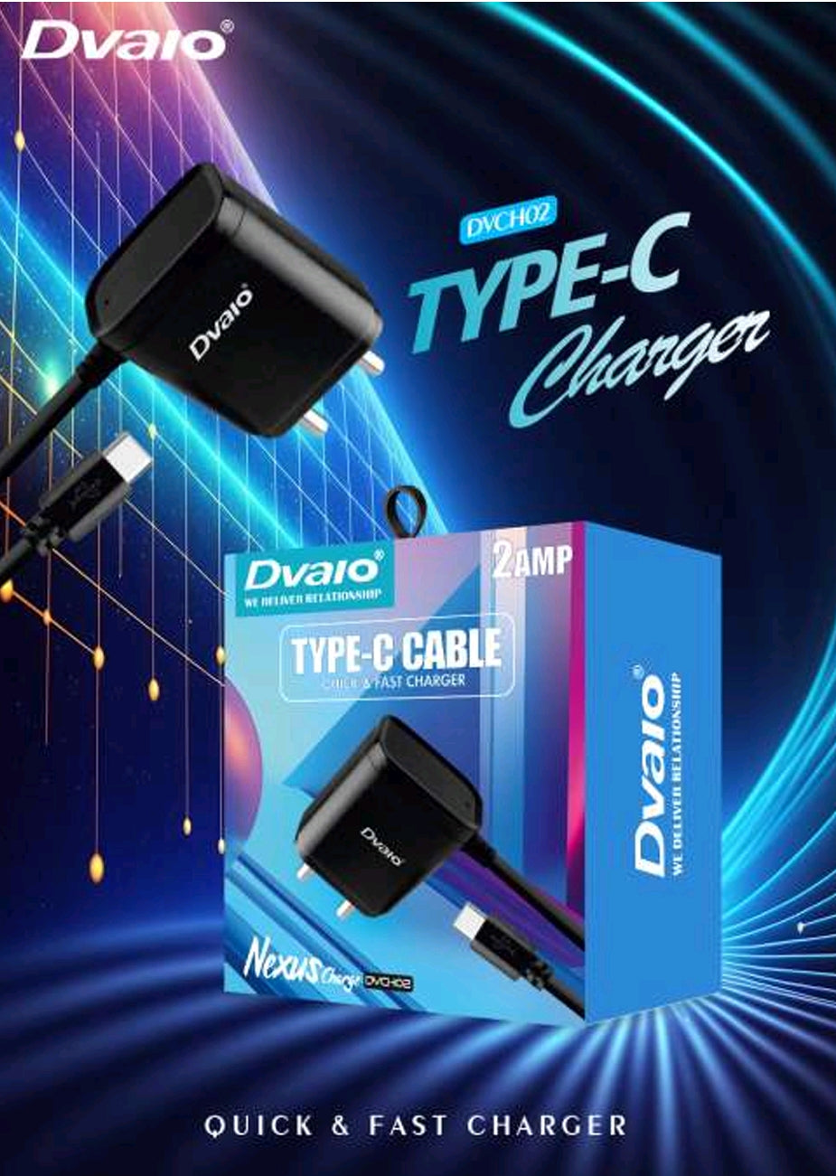 Dvaio 2A Type-C Charger - 1 year warranty