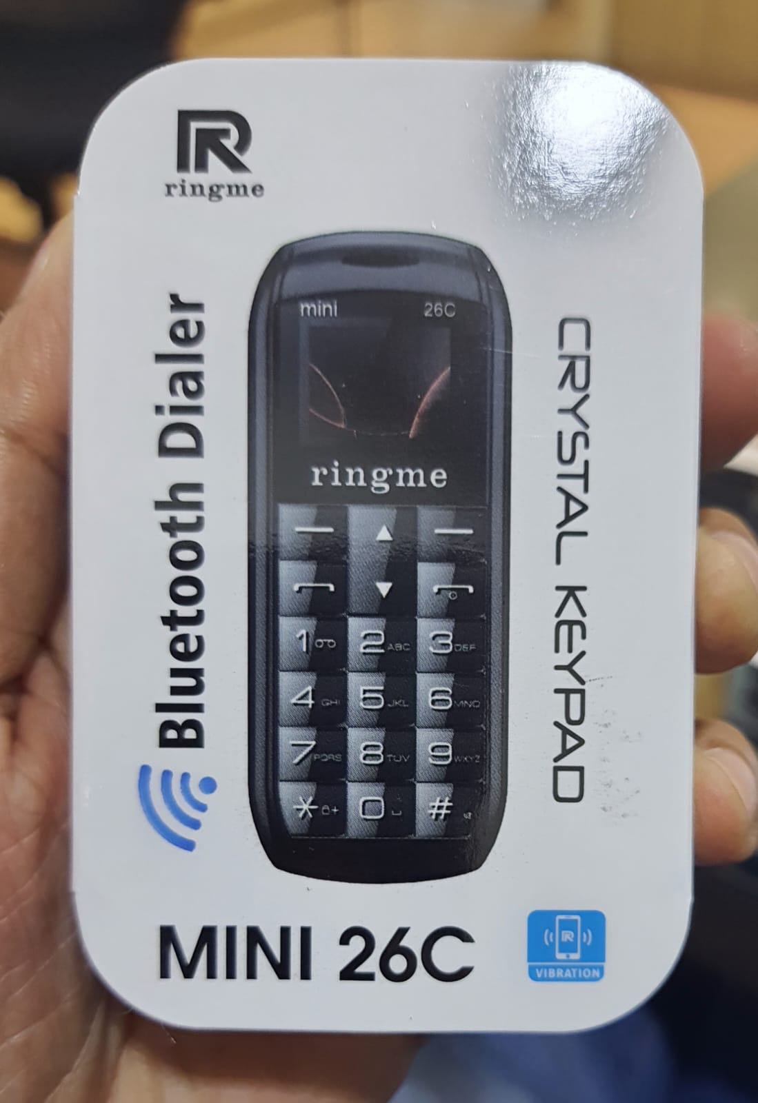 Ringme R1 Mini 26C | 0.66" Display | BT Mini Dialer Phone | Crystal Keypad with painted body | Mix Colors