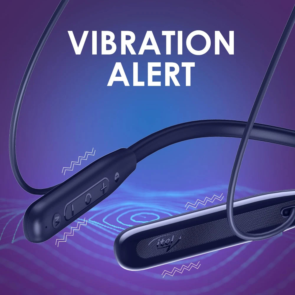 itel Roar 55 pro neckband with Fast charging and Vibration Alert