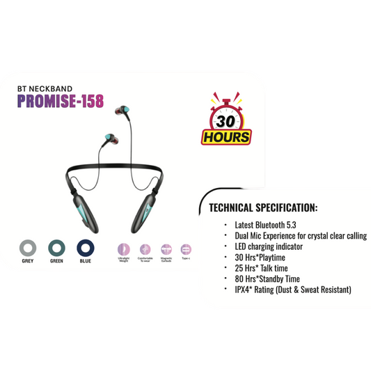 Makzee Promise 158 dual mic neckband