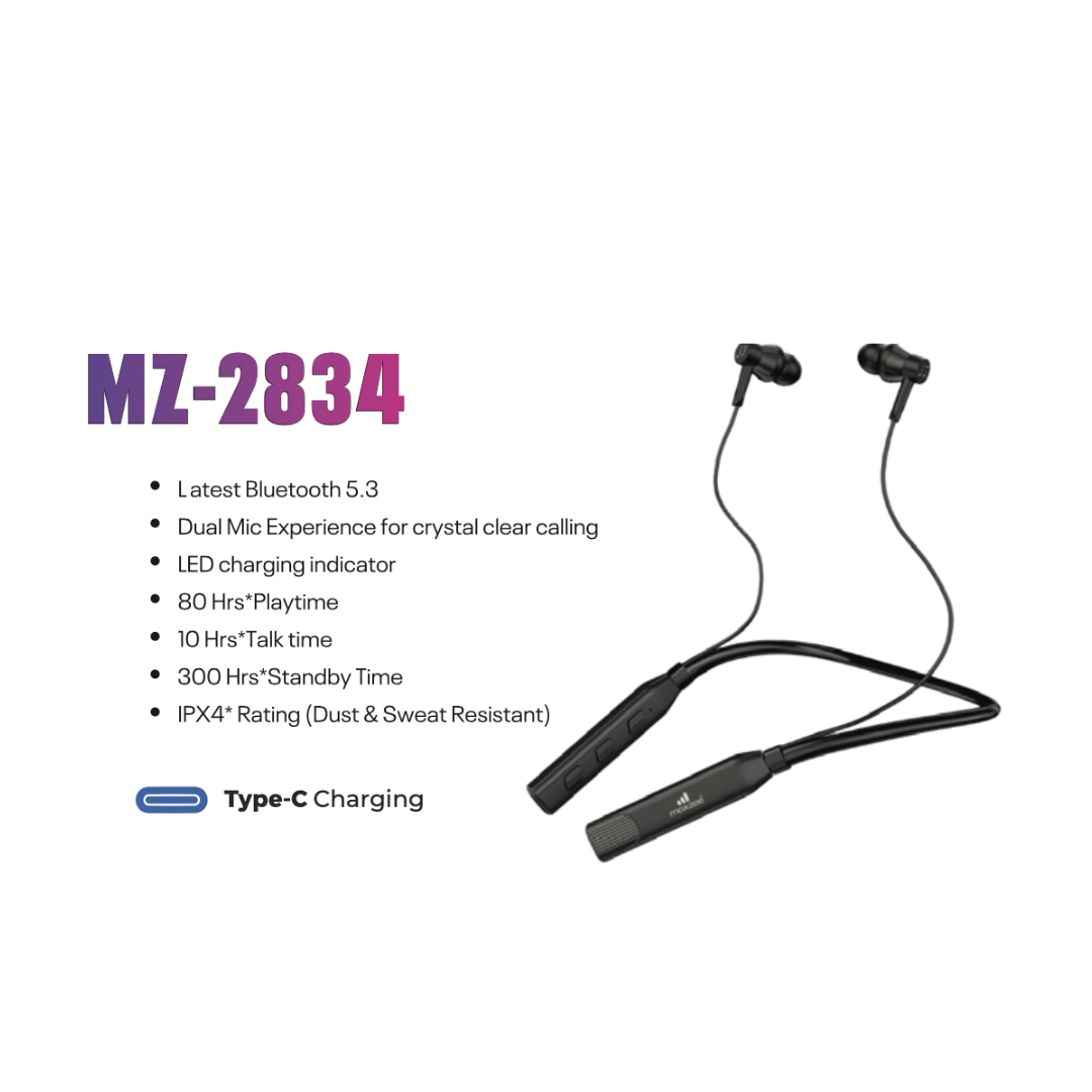Makzee Pulsegear 2839 neckband 80Hrs playtime