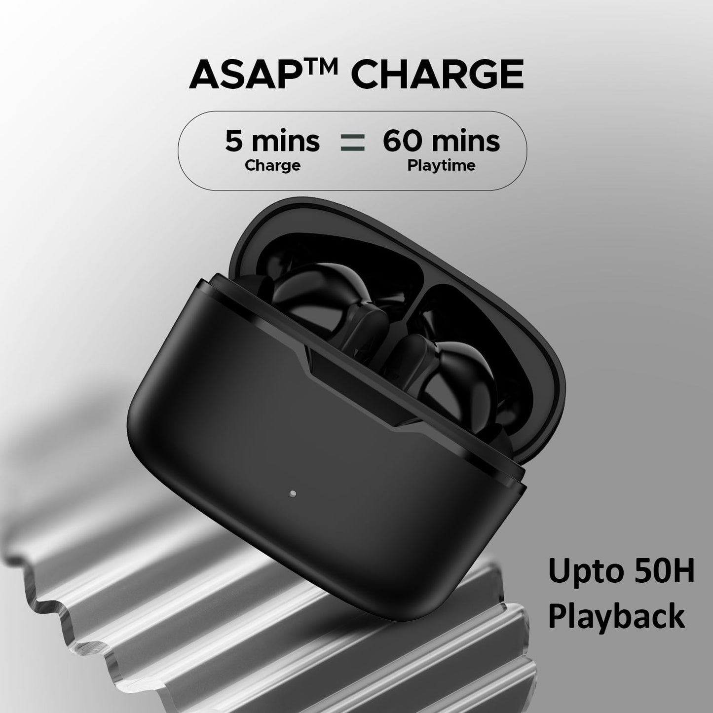 Boat Airdopes Ultra Plus TWS with 50 HRS Playback, 4-MIC ENx Technology,ASAP Charging