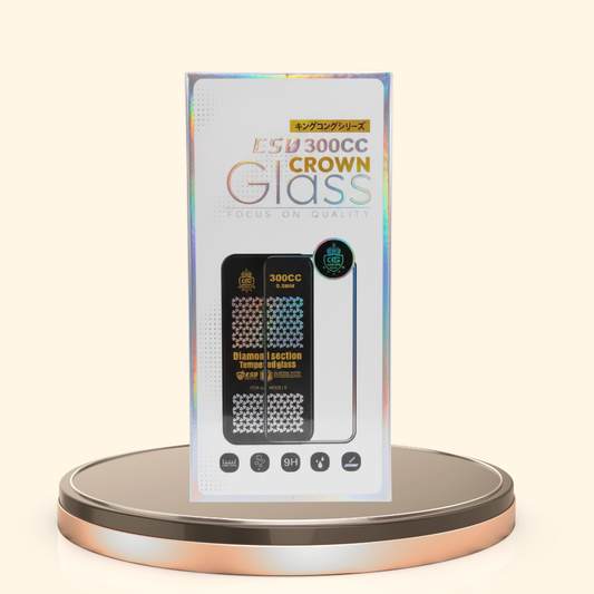 Crown Elite 300CC premium Tempered Glass Apple (Box of 10pc)