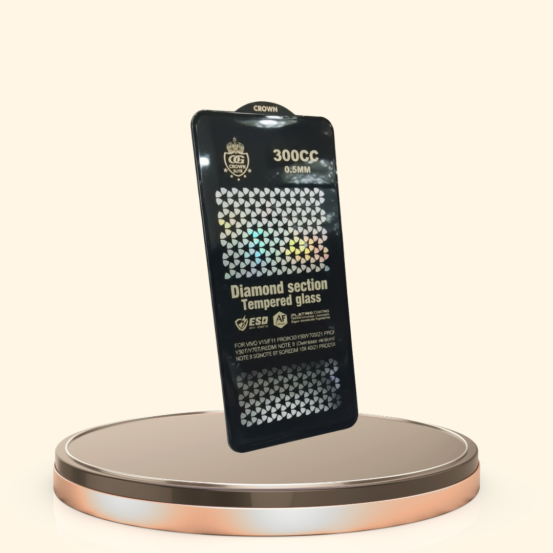 Crown Elite 300CC premium Tempered Glass Samsung (Box of 10pc)