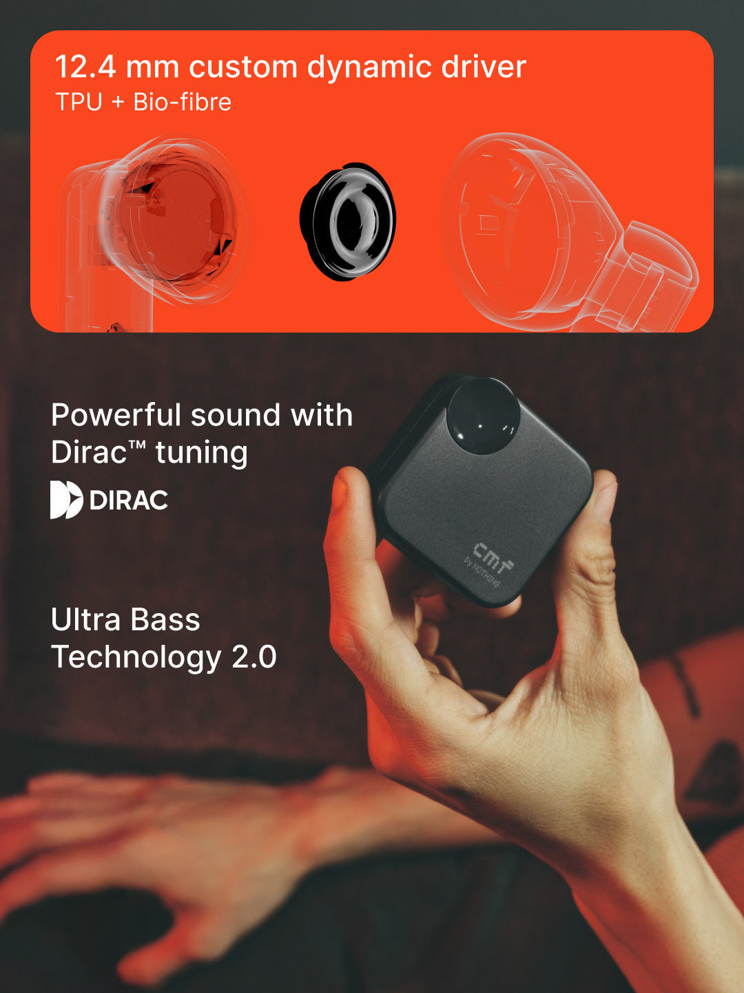 CMF By Nothing Buds 2A 42dB ANC,Ultra bass