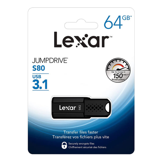 Lexar S80 Pendrive USB 3.1 combo (32GB+64GB)-(3 Years warranty)