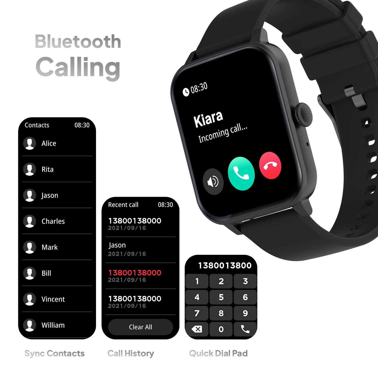 Fireboltt Falcon 1.83" Bluetooth Calling Smartwatch, 100+ Sports Modes