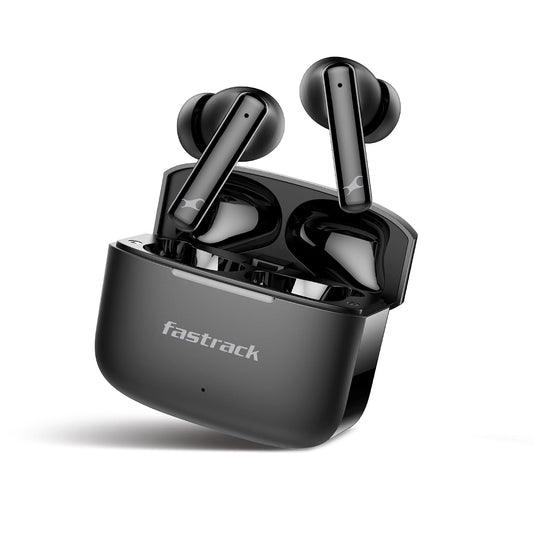 Fastrack Fpods FQ100|BT5.4 TWS Earbuds, 50Hrs Playtime, Quad mic ENC