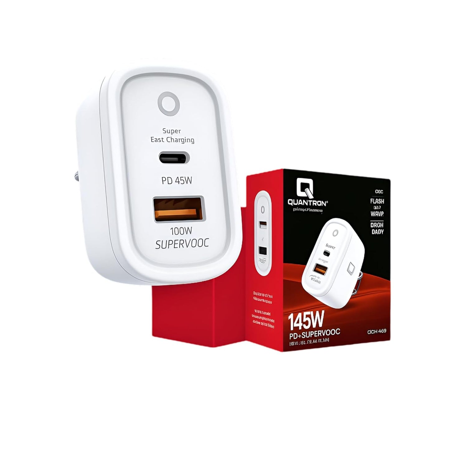 Quantron 145W PD + SuperVOOC Fast Charger QCH-440
