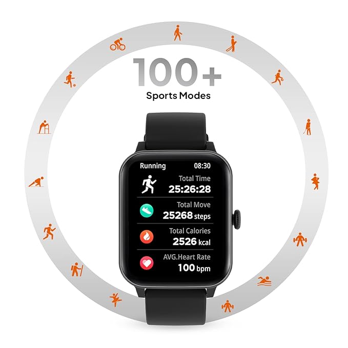 Fireboltt Falcon 1.83" Bluetooth Calling Smartwatch, 100+ Sports Modes