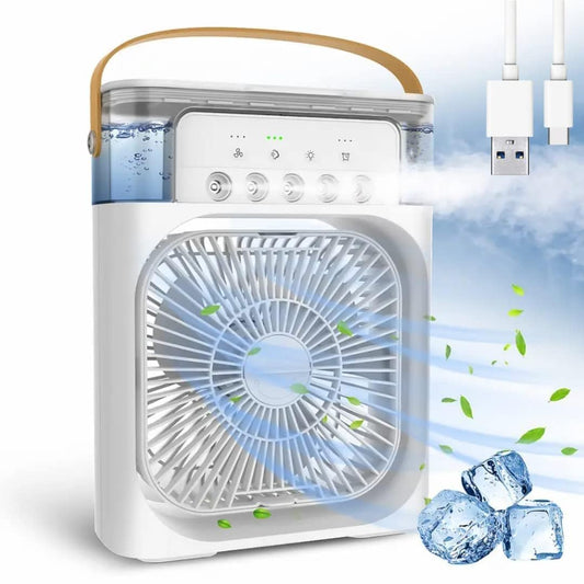 Personal Air Cooler-USB Powered Mini Desktop Cooling Misting Fan (Mix Colors)
