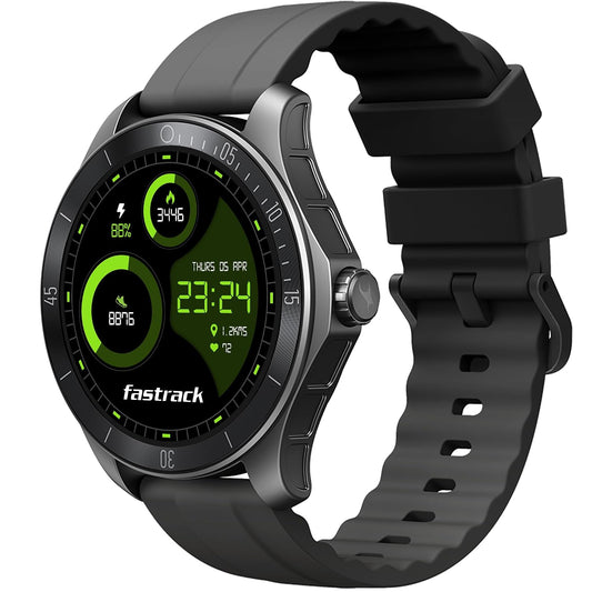 Fastrack Rogue Rugged Smartwatch with 1.38" UltraVU HD Display|BT Calling|Functional Crown