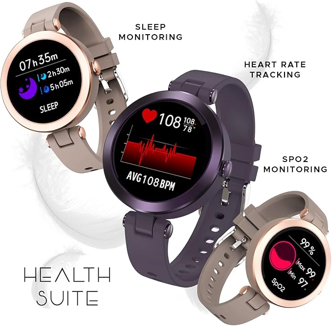 Fireboltt Virgo 1.09" Girls Smartwatch, 100+ Sports Modes, Continuous Heart Rate Tracking, Non Calling