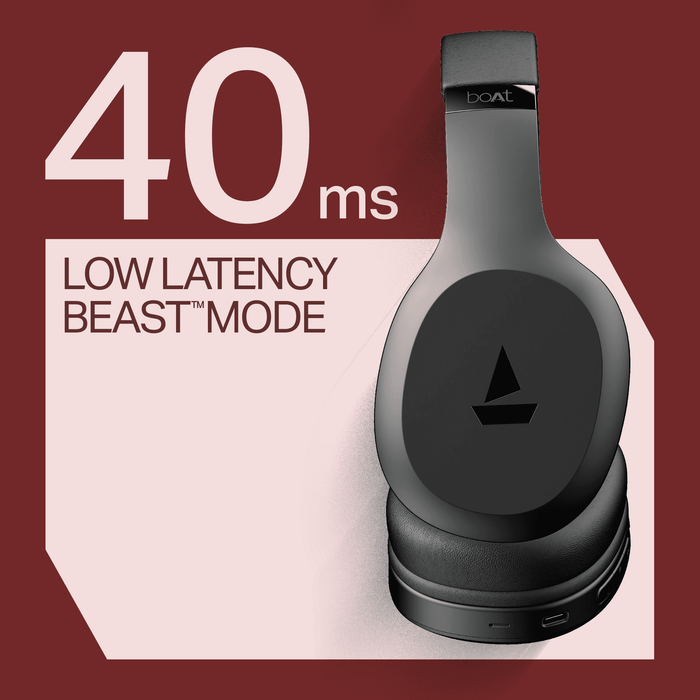 Boat Rockerz 412 headphones with 40mm drivers