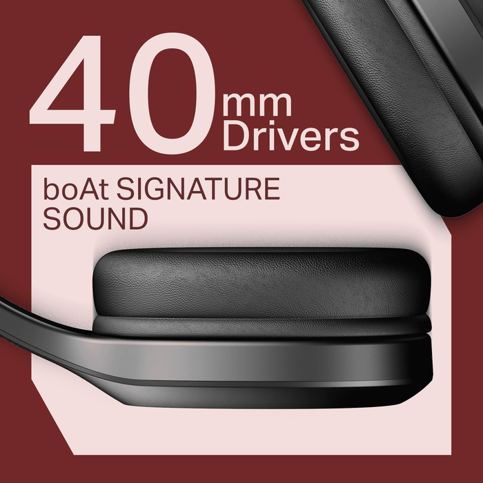Boat Rockerz 412 headphones with 40mm drivers