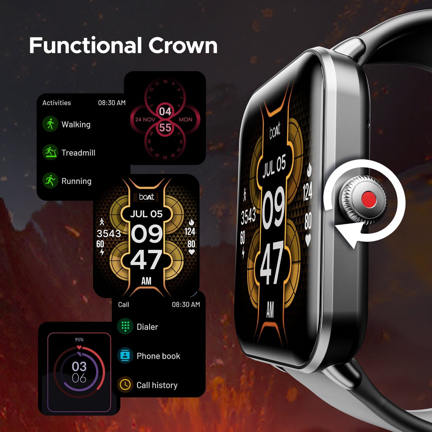 Boat Wave Fury 1.83" Smartwatch