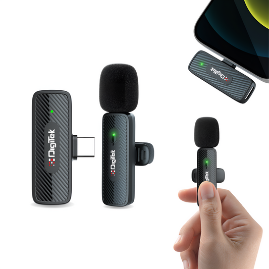 Digitek (DWM-006 PRO) Wireless Mic & Receiver with Type-C Connector