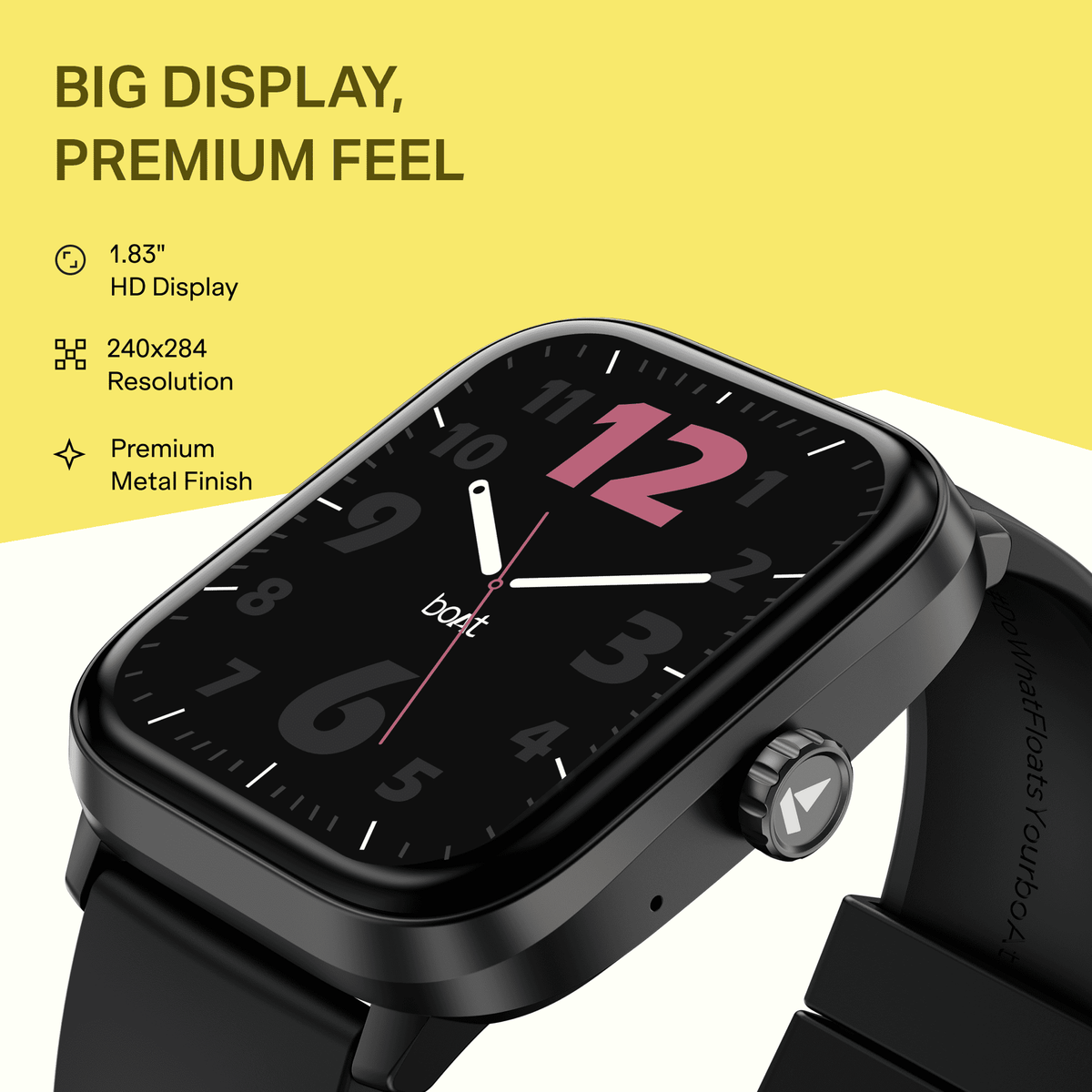 Boat Wave Astra-4 1.83" metal Finish Smartwatch