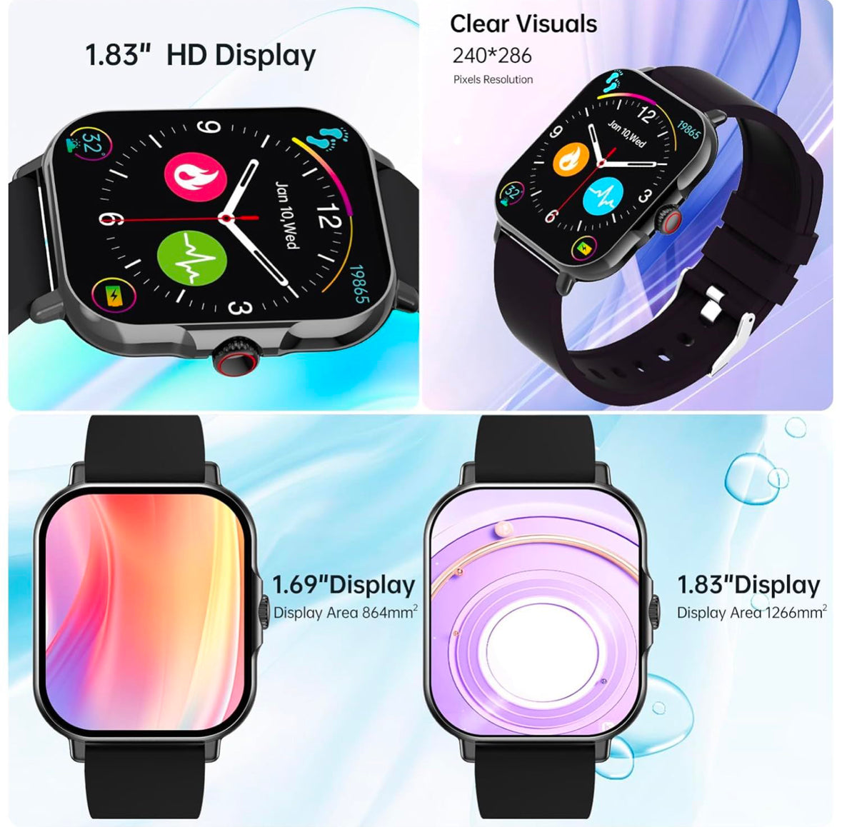 Shkod Watch 1 pro 1.83" Bluetooth calling watch