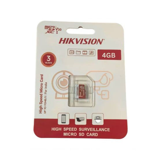 Hikvision 4GB High speed micro SD card for CCTV Camera