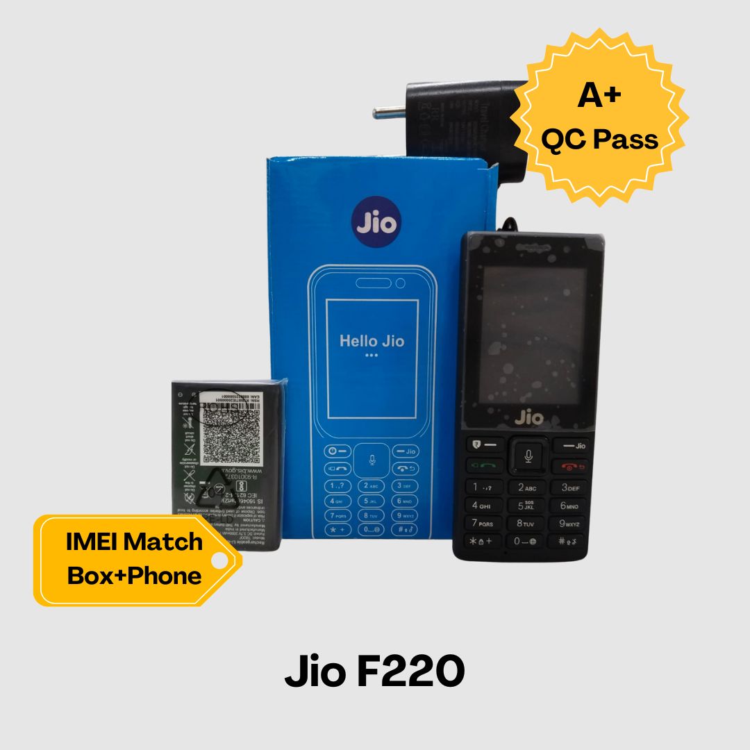 Jio F220 Refurbished Phone with 7 days Checking warranty