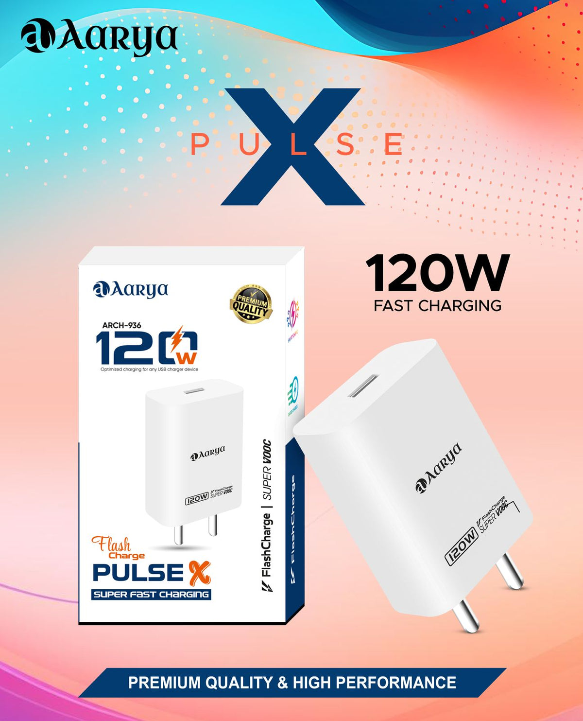 Aarya 120W Flash+Supervooc charger