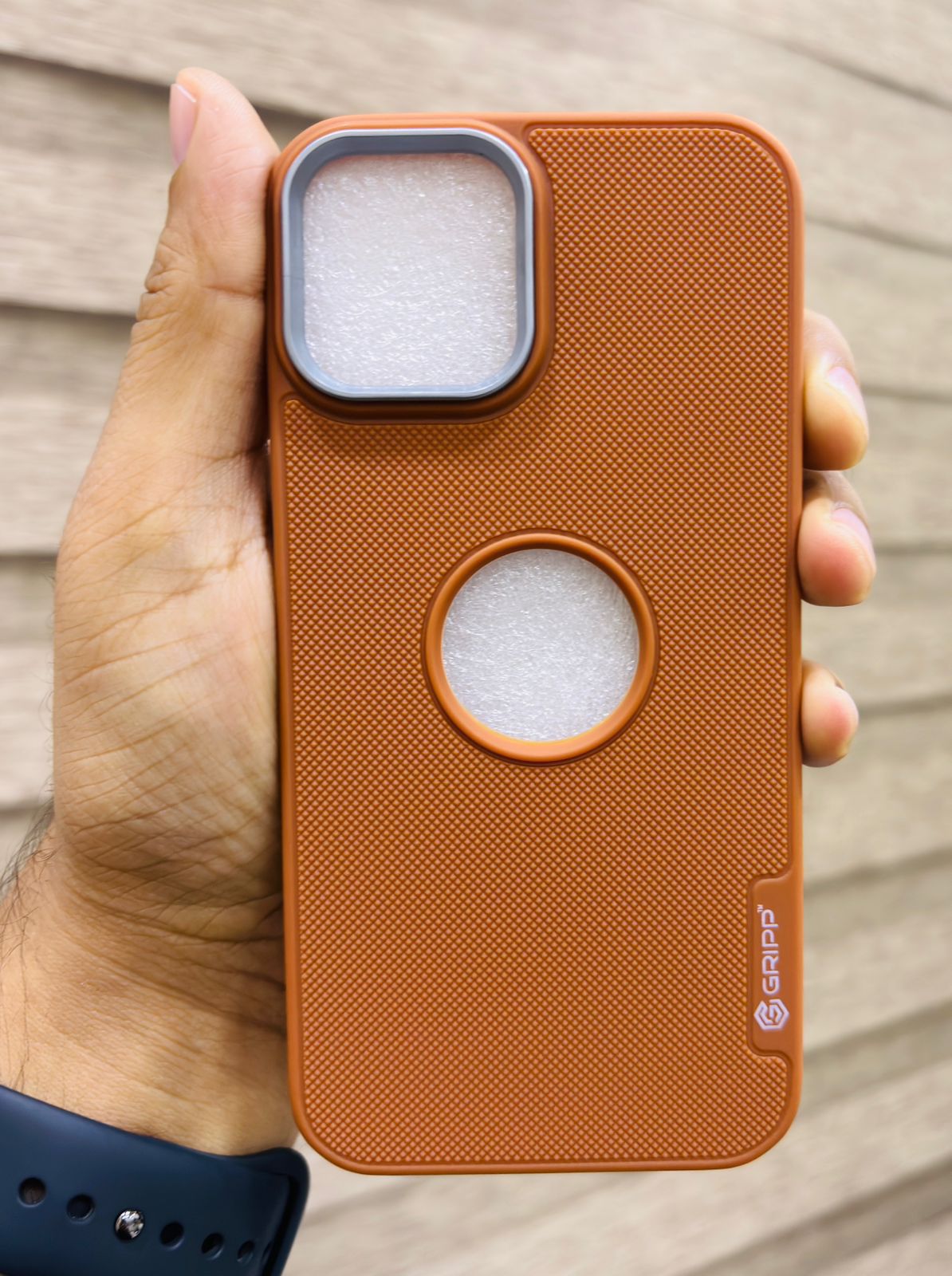 Imported Grip Case with Cloth (Pack of 10pc) (Mixed colors)