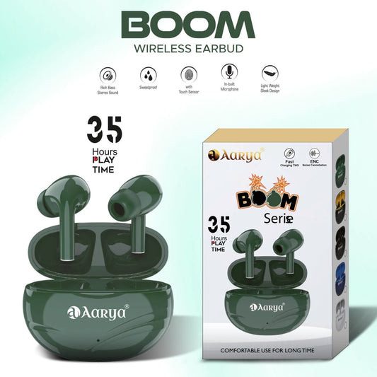 Aarya Boom Series TWS with 35hr Playtime-Mixed Colors