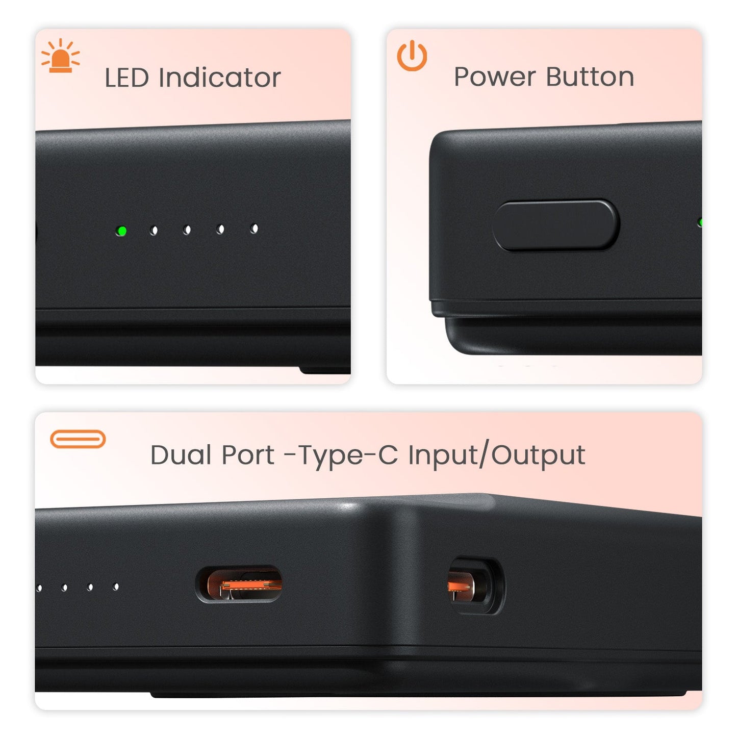 Portronics Chyro Magsafe powerbank with stand