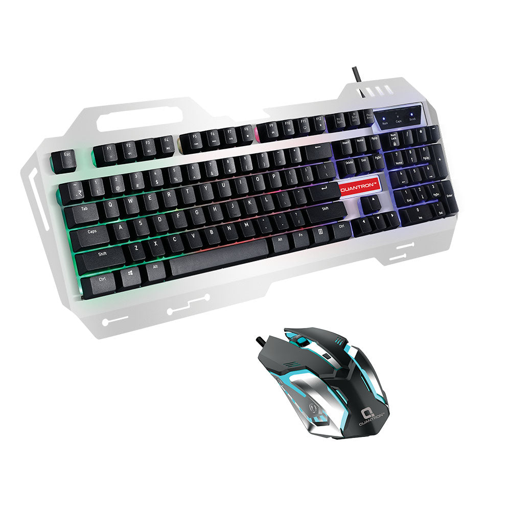 Quantron USB Wired Keyboard & Mouse Gaming Combo QKB-12