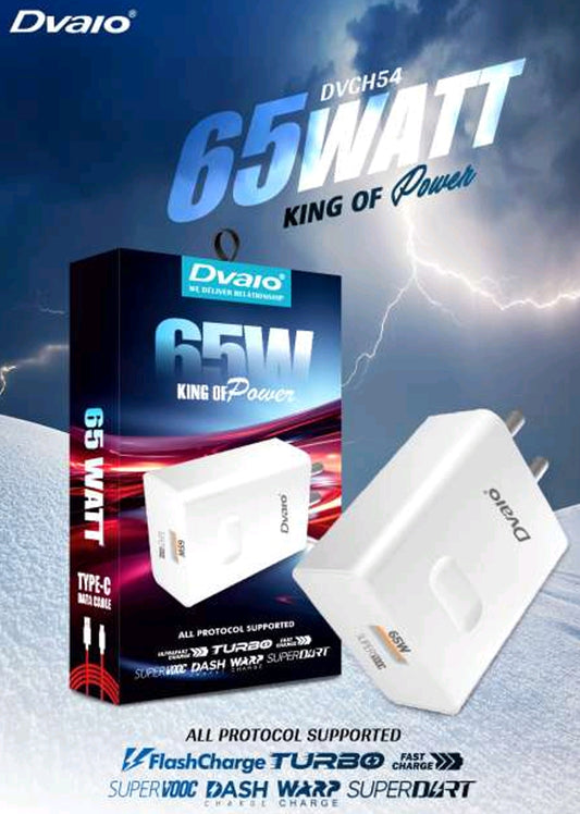 Dvaio DVCH-54 65W multi protocol charger with Type-C Cable