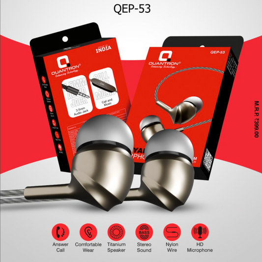 Quantron 3.5mm Wired Earphones