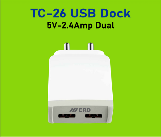 ERD TC-26/TC-272 12W DUAL USB Charger (Dock Only)
