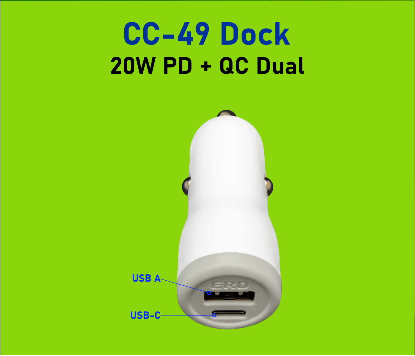 ERD 20W PD Car Charger CC-49