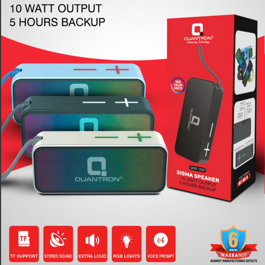 Quantron 1228 10W BT Speaker with RGB led