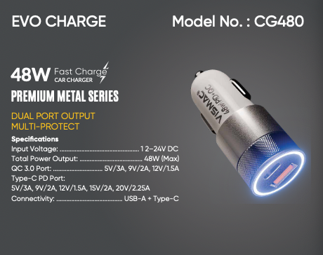VISMAC EVO CAR CHARGER