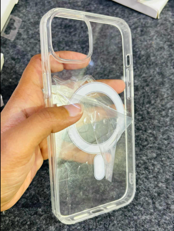 Imported Magsafe Transparent Case-Iphone (Pack of 10pc)