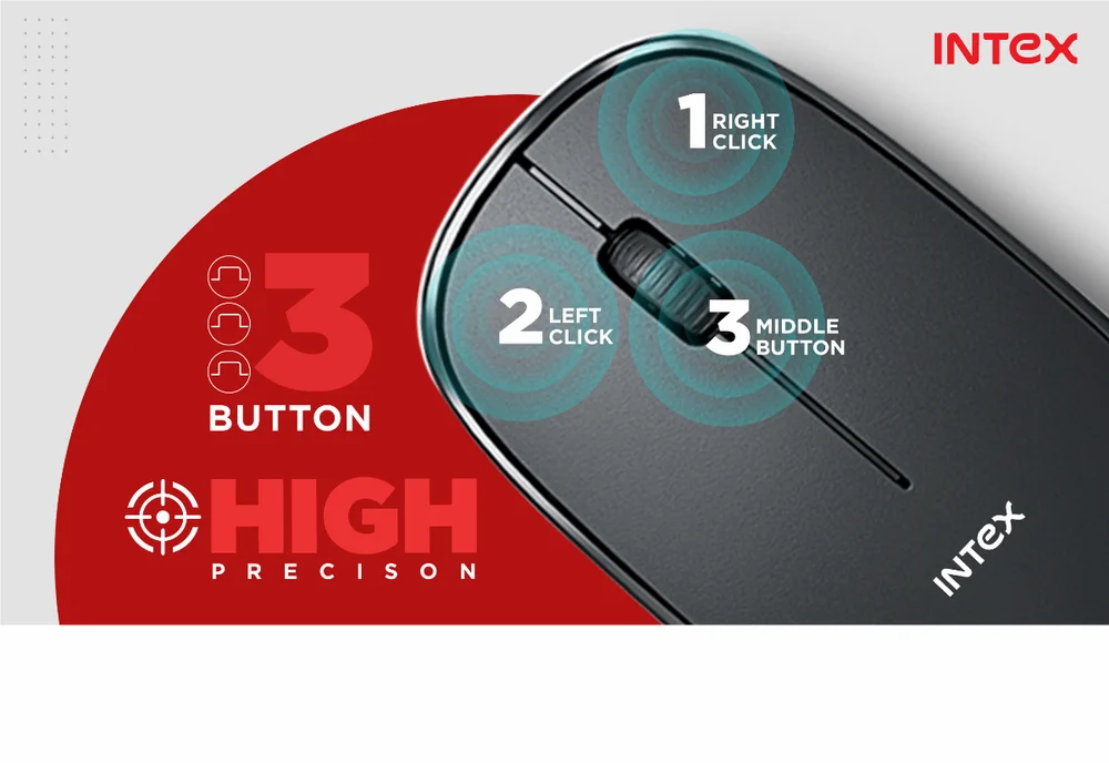 Liquidation Deal-Intex Wireless Keyboard Mouse combo (IT-WLKBM01) (Pack of 5)