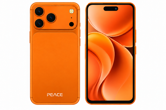 Peace i18 Pro Orange | 6GB RAM + 128GB Storage | 6.61" Display | 5000 mAh Battery | 20MP Rear Camera | 8MP Front Camera