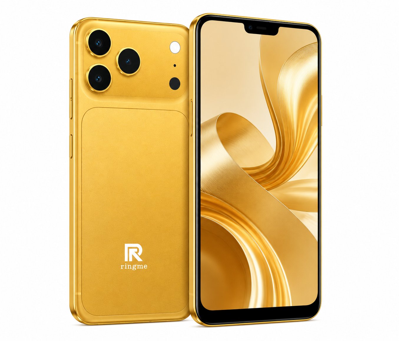 Ringme Bold 17 Pro Smartphone Gold Edition | 6GB RAM + 64GB Storage | 6.68" HD Incell Display | 4800 mAh Battery