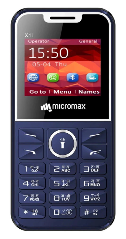 Micromax All-New X1i Smart Dual Sim Keypad Phone | Big 2.4" Display |Type C USB Port | Bright Torch| Wireless FM | Auto Call Recording